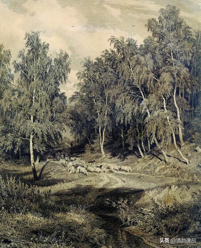 著名风景画家希施金(ivan ivanovich shishkin)绘画作品欣赏