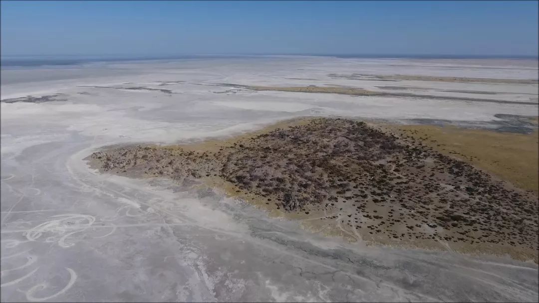 数千万年前,马卡迪卡迪盐沼曾是一个湖泊,如今则变成了一块干燥的盐沼