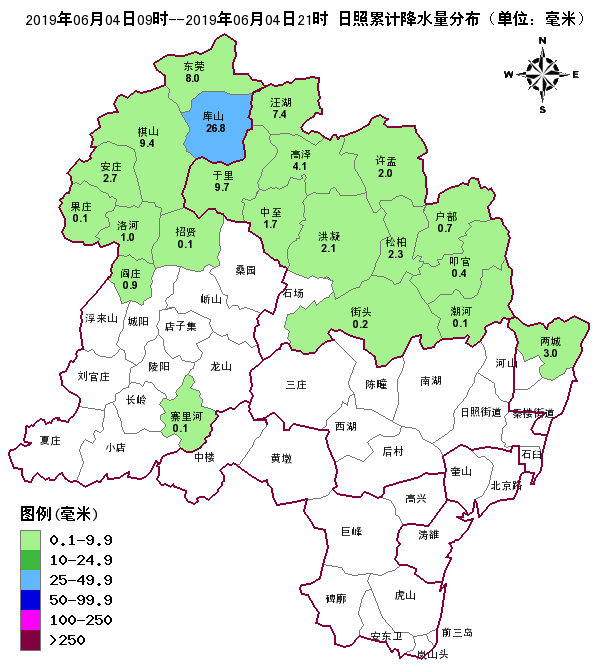 日照市各区分布图图片