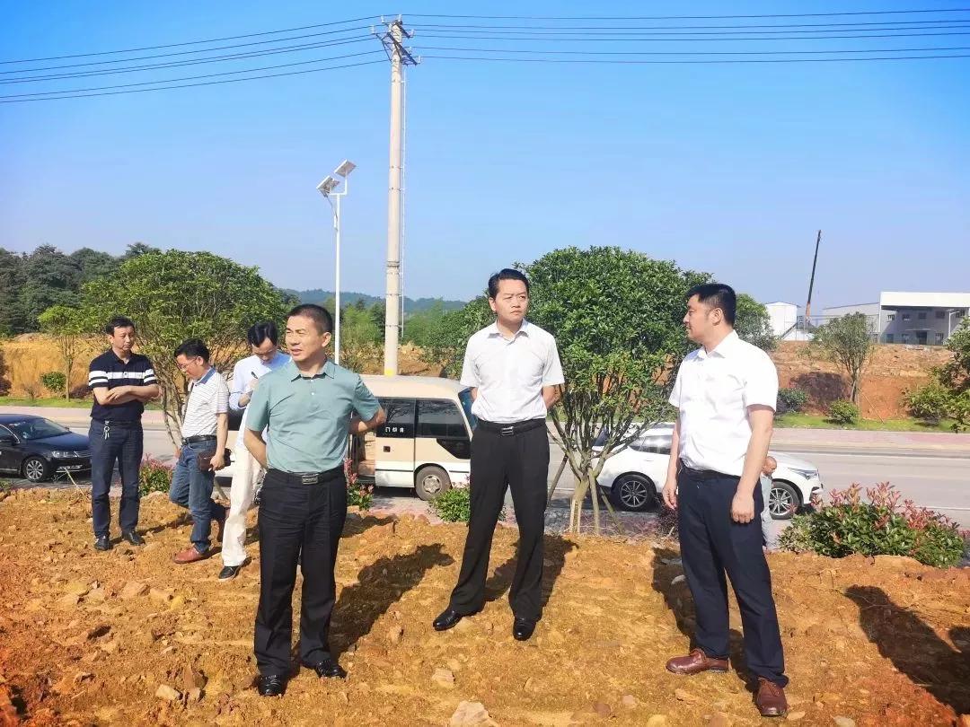 6月3日,平江县委副书记,县长黄伟雄,副县长魏移宗及贸促会,科工局