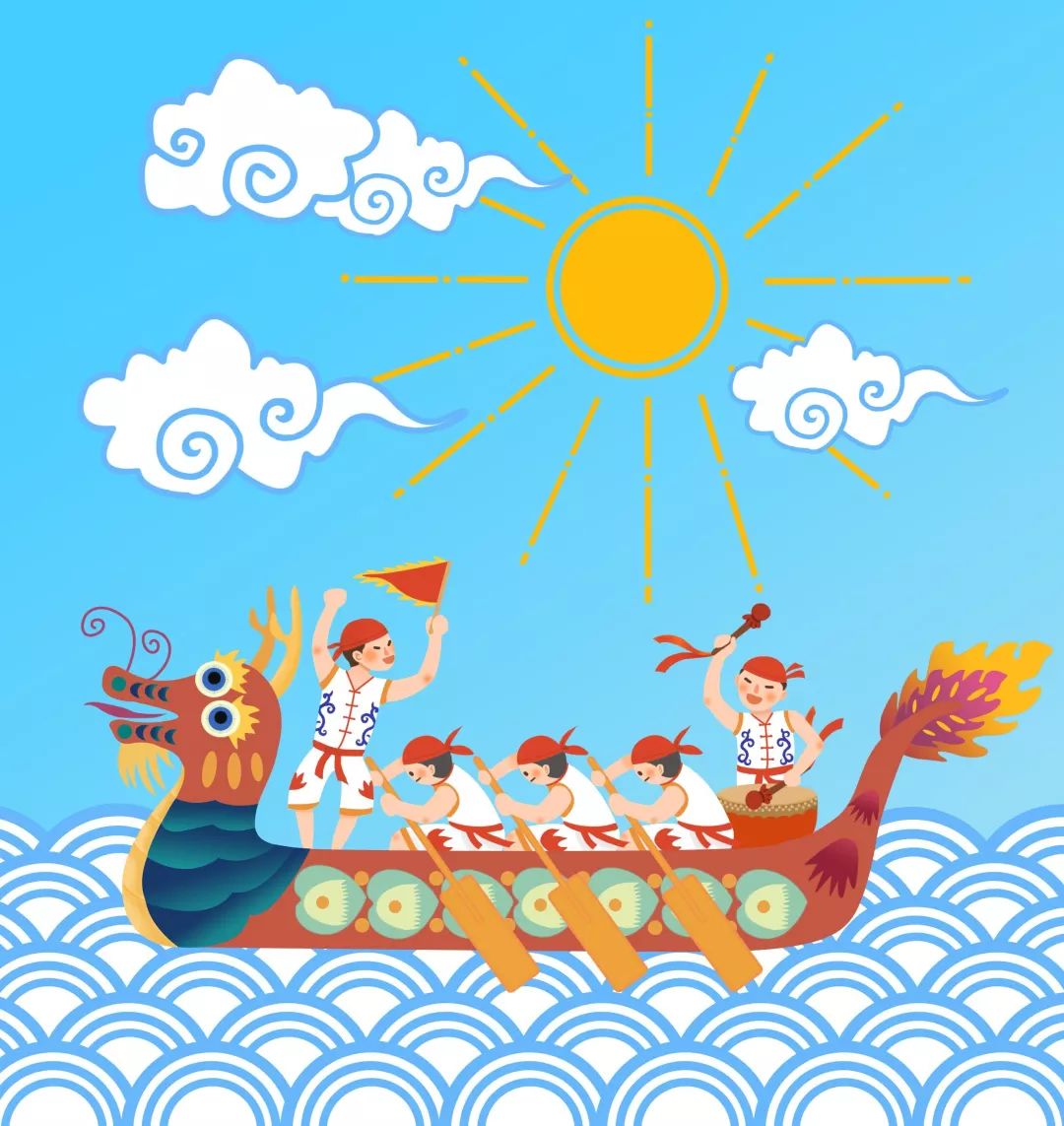 过去,老淮安人在端午节午后,还有个重要活动,去龙兴寺游湖划龙舟,以