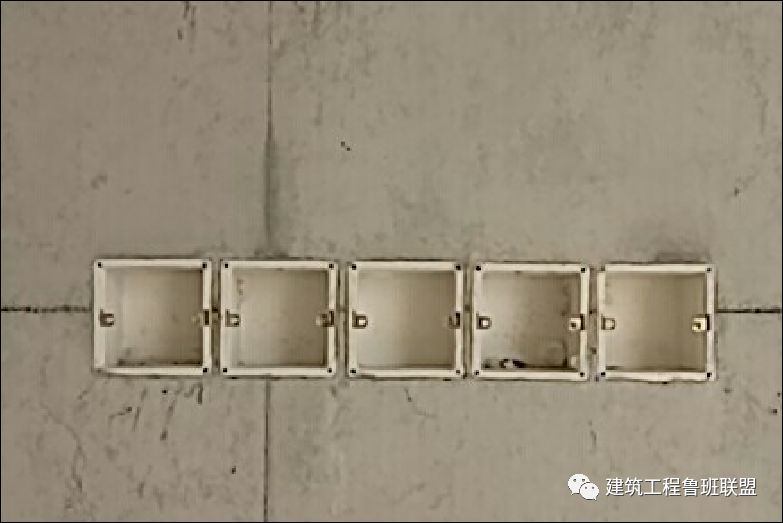 铝模底盒预埋成型效果
