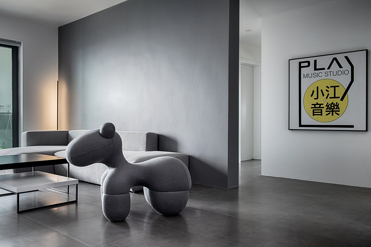 陈柯辛作品花30万装修102㎡三室黑白灰极简风大家看看值不值