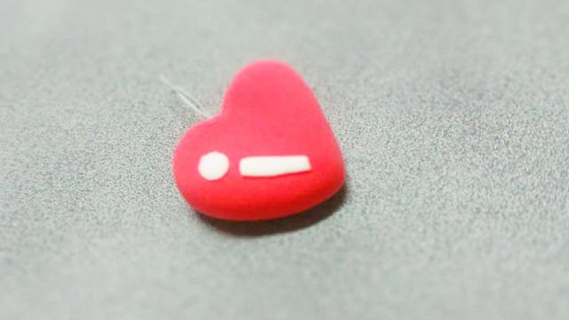 超轻粘土教程做个爱心挂件