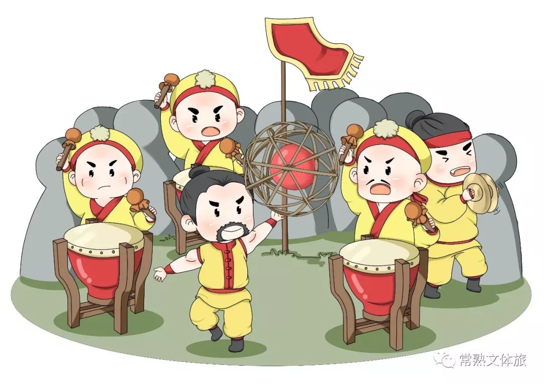 寻找你的常熟记忆漫画常熟非遗之十二支塘滚灯