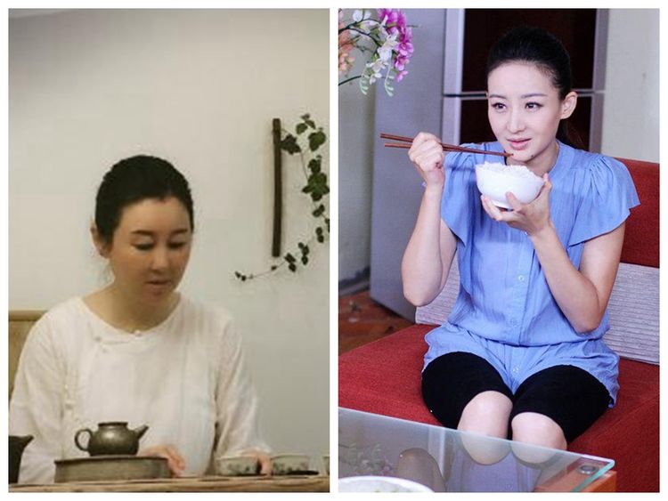 但47岁的潘蔚却完败买红妹网友纷纷留言称:差买红妹太远了.