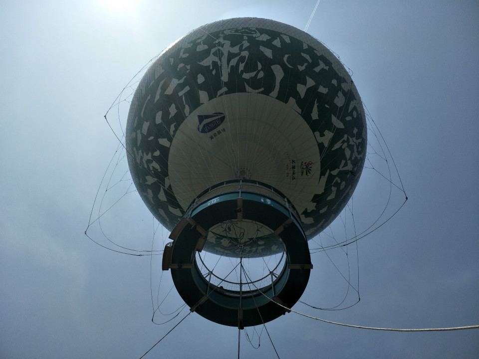 西溪湿地载人氦气球开启杭城空中观光新模式