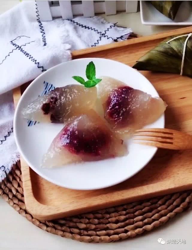 水晶粽子颜值超高西米包的粽子好看又好吃