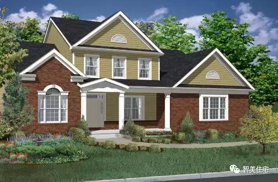 10款美式风格别墅外观效果图好看的我都想舔屏