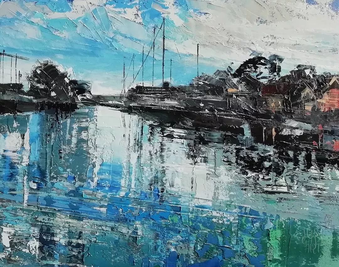 这样的刀画让人看的很舒服