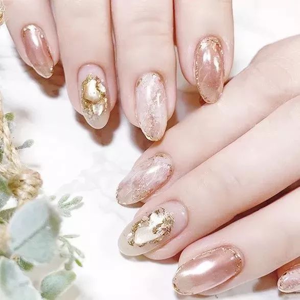 超好看的金箔美甲!仙女必备!