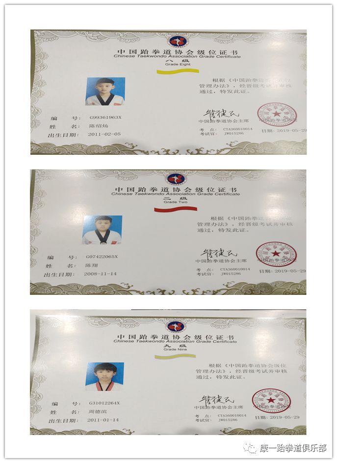 【康一跆拳道】第十二期级位晋升成绩新鲜出炉!
