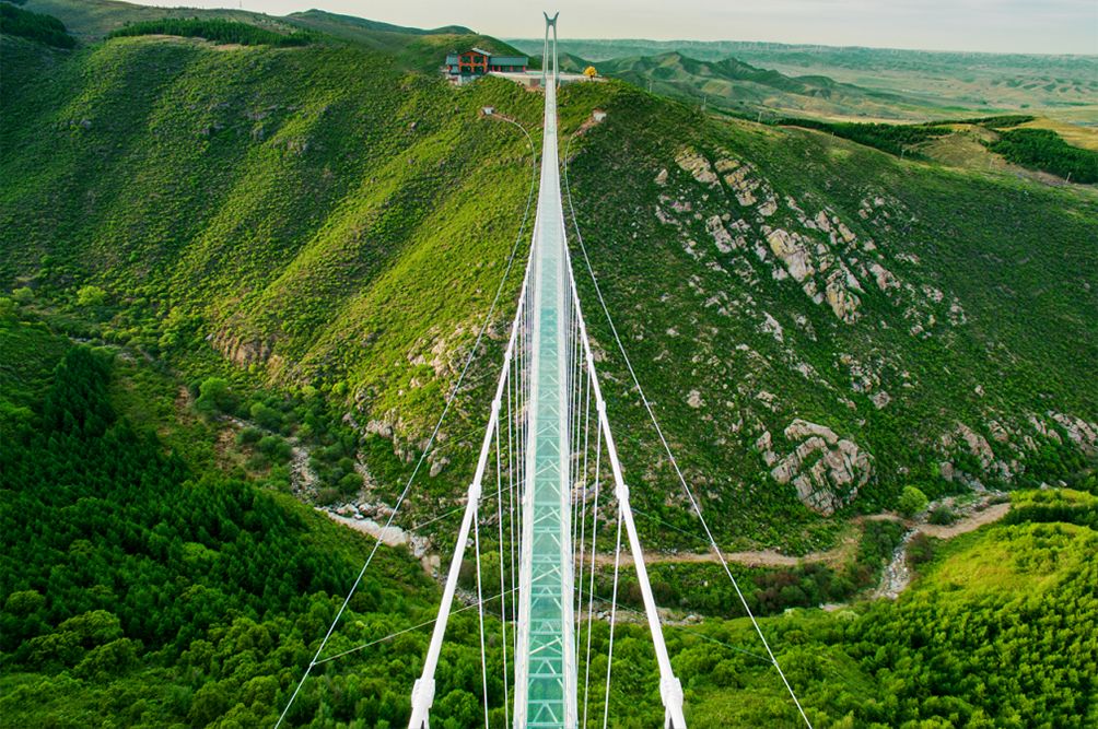 重大好消息:草原天路唯一一座玻璃吊桥即将开放
