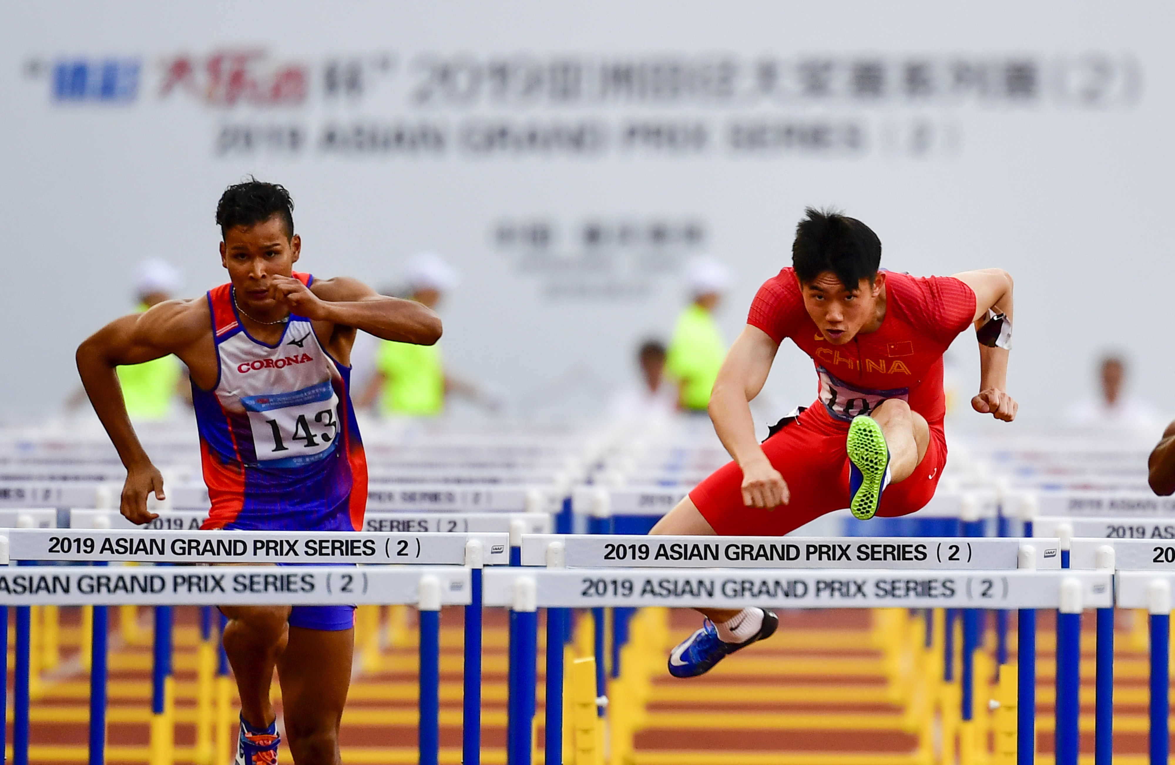 田径——亚洲大奖赛:男子110米栏赛况