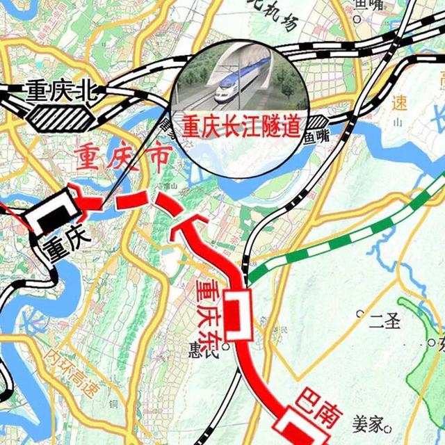 渝湘高铁将穿江而过 看全国最长水下铁路隧道如何过长江_重庆