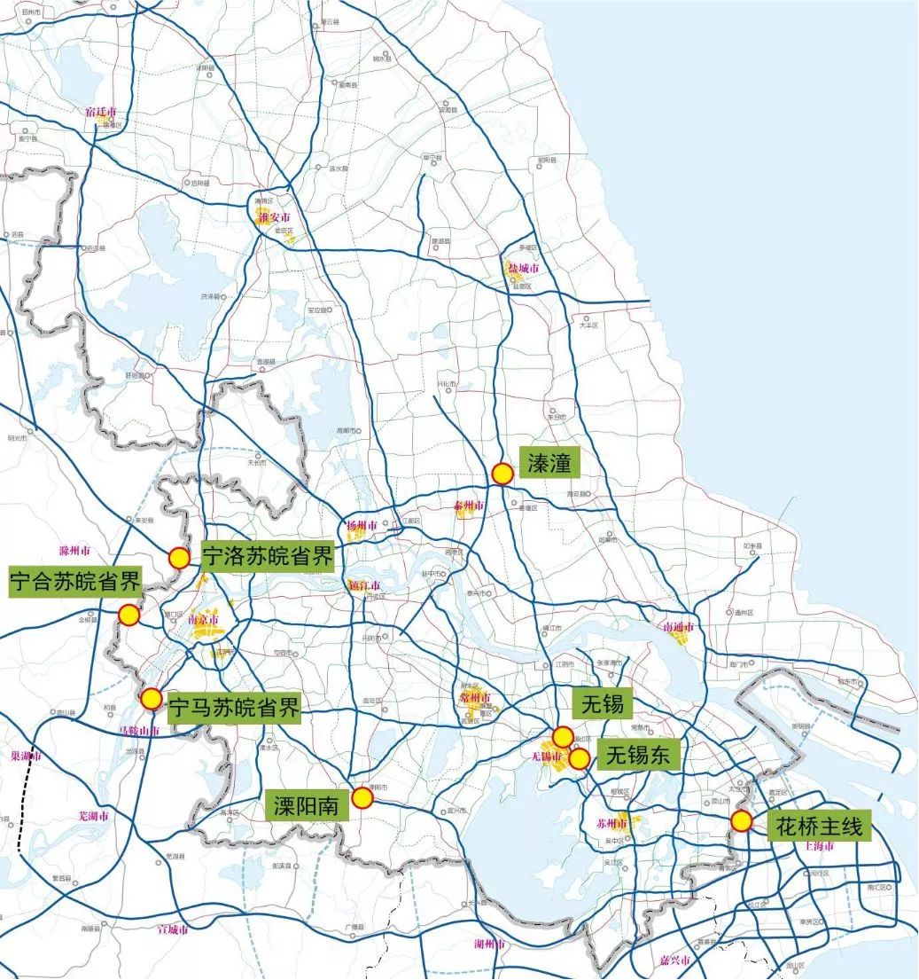 高速公路施工路段管制端午期间,省内有g2京沪高速,g40沪陕高速等13处