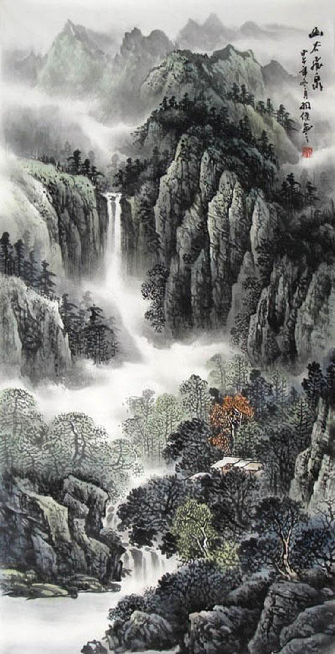 梁羽杰画家淡墨轻岚文质并茂