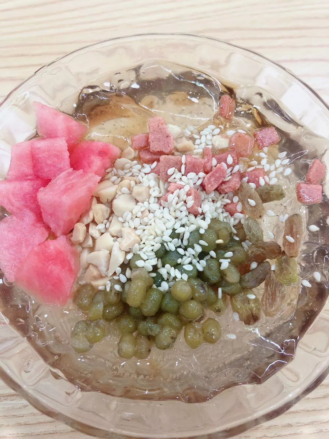 蜜绿豆冰粉柠檬冰粉西瓜芋圆冰粉6月10号刘先生和唐女士的小川妹糍粑