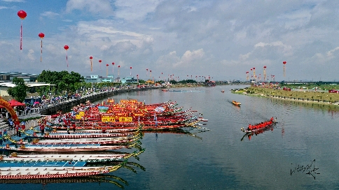 治污显成效,时隔多年练江重现龙舟竞渡_揭阳市
