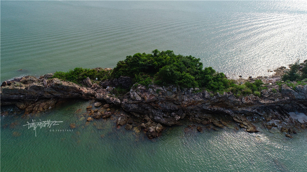 鳥瞰防城港第五十三集航拍防城港火山島旅遊風景區