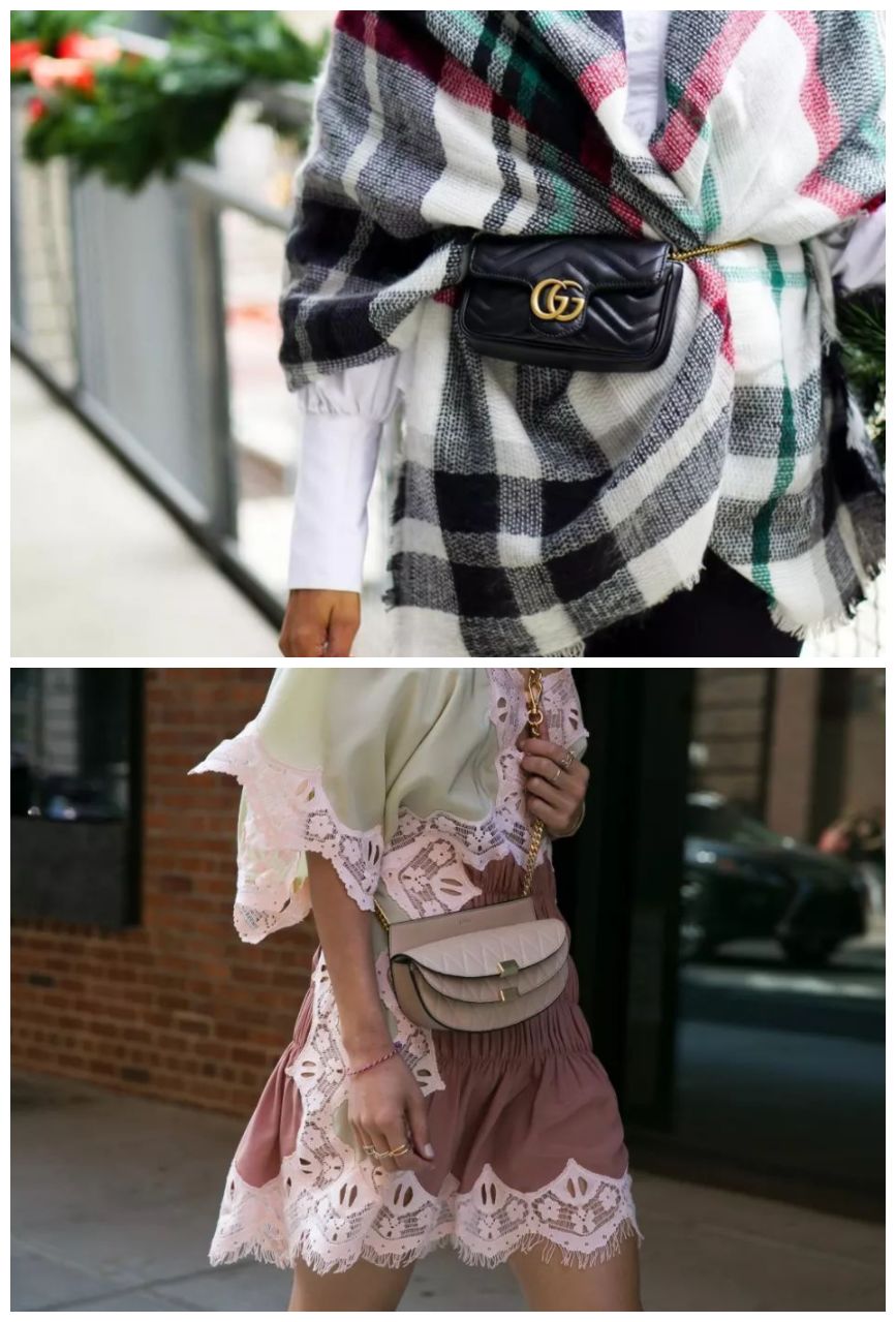 gg marmont |chloé georgia 系列腰包最具代表性的是常常在名人街拍