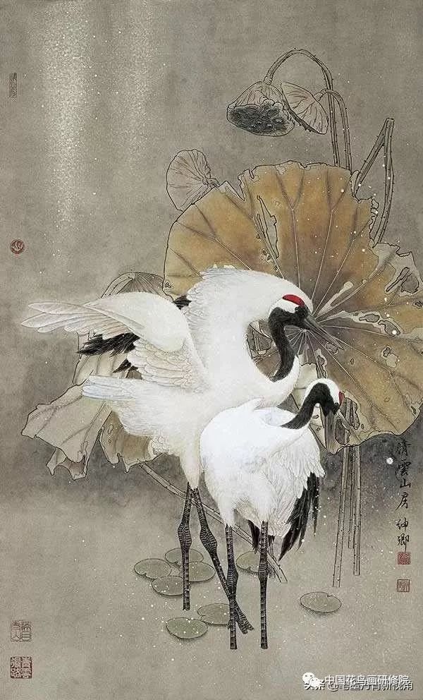 百鹤百姿国画名家仙鹤题材作品精选