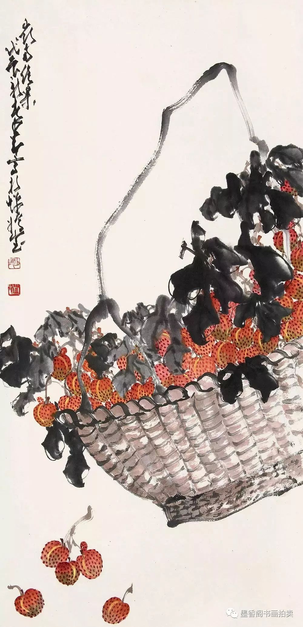 寓意吉祥国画名家笔下的荔枝让人口舌生津