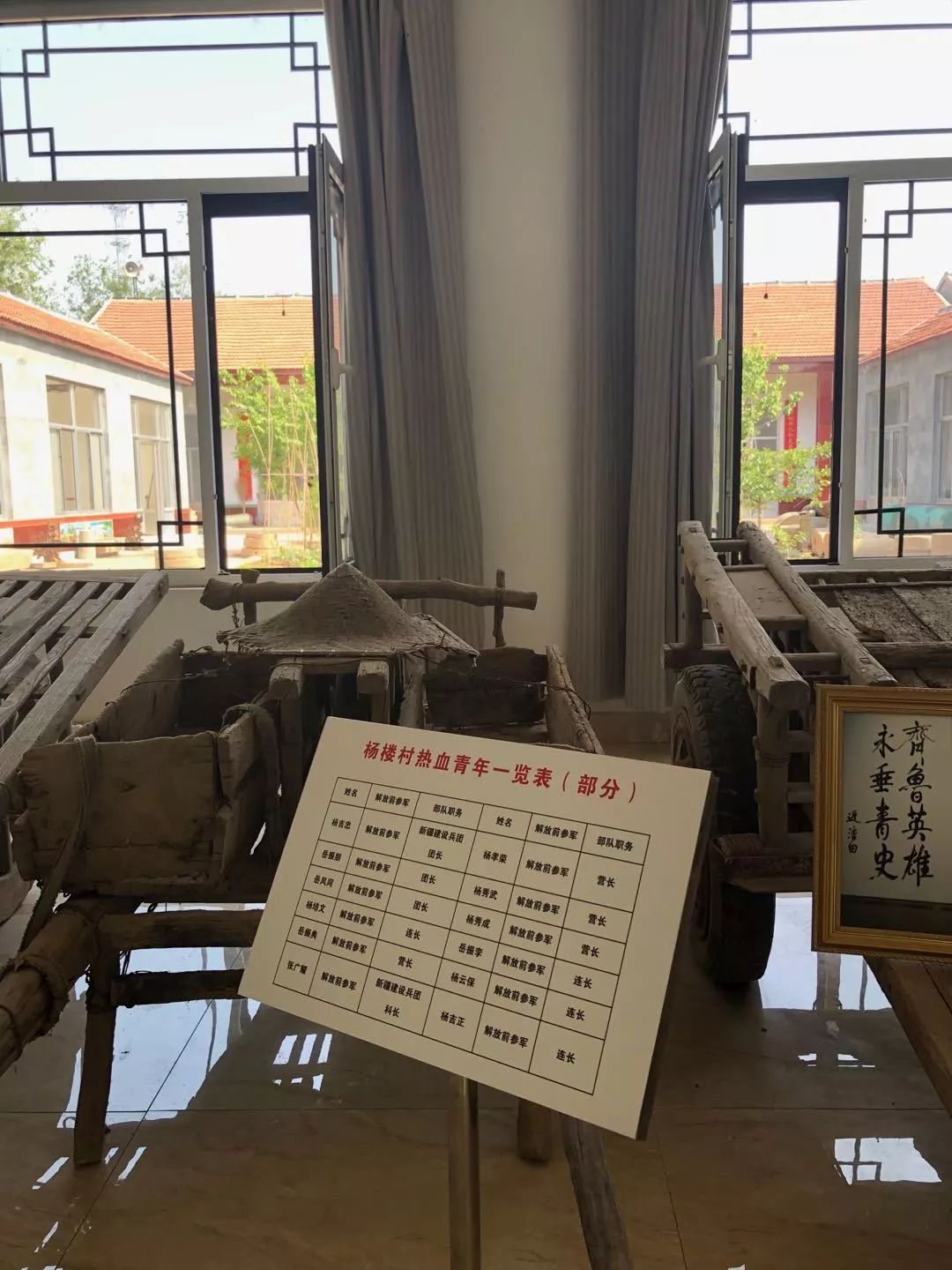 参观杨楼村军事博物