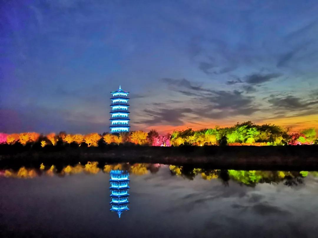 滄州渤海新區滄海文化風景區貝殼湖公園最新美照驚豔您的朋友圈