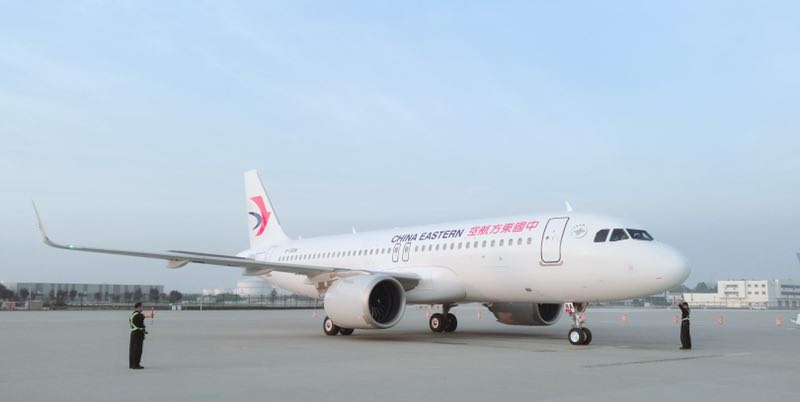东航西北分公司空客最新a320neo飞机投入运营