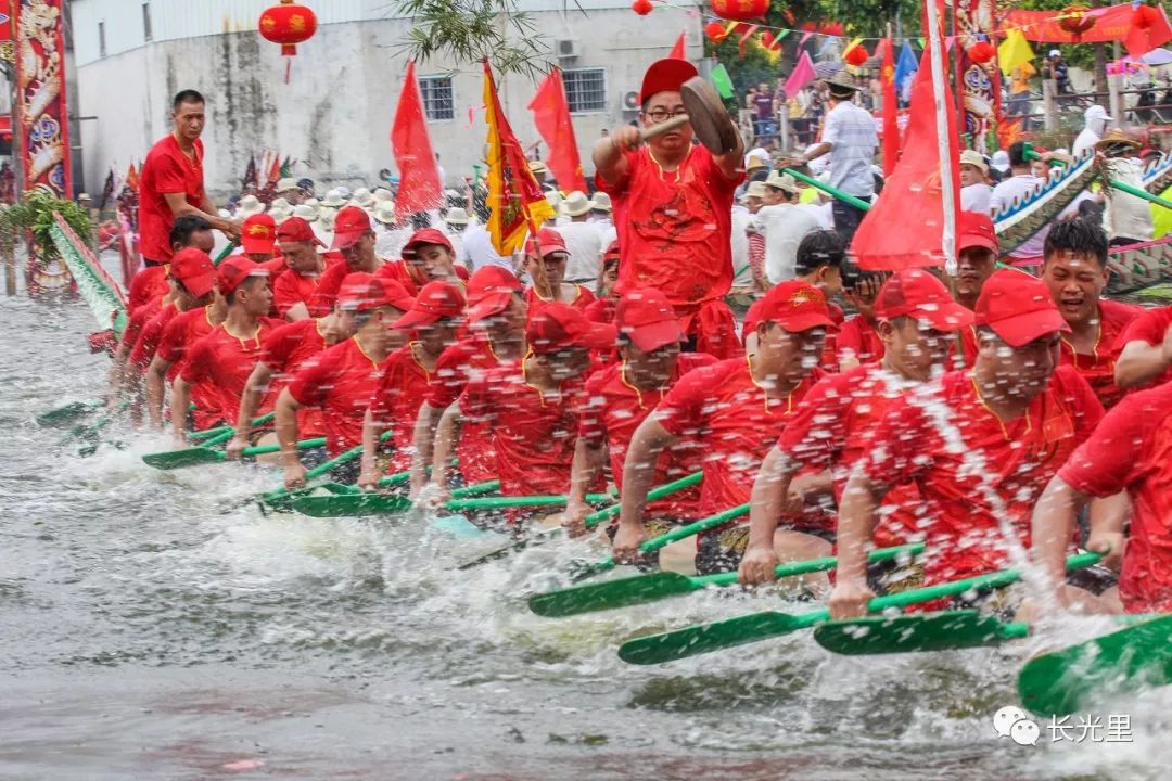 端午扒龙船精彩潮安彩塘宏安