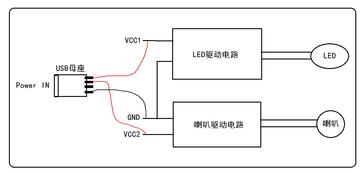 5vled灯电路图图片