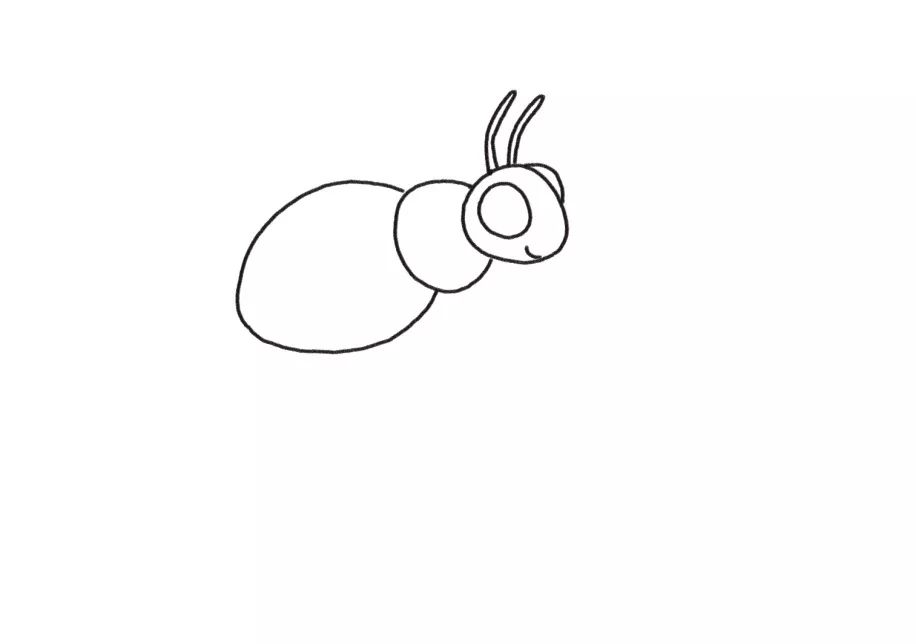 简单可爱小蜜蜂简笔画图片