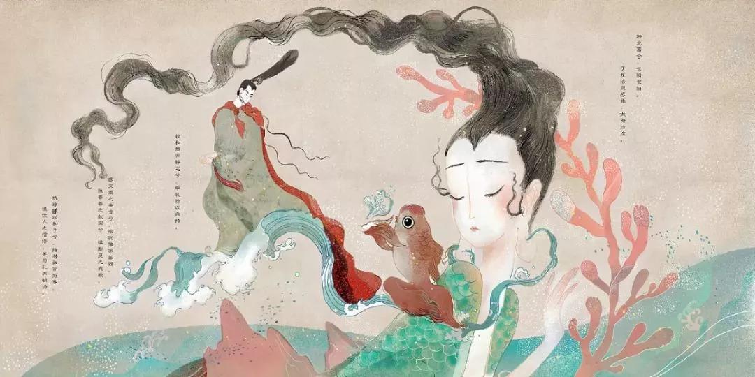 西子湖畔无人再敢绘此故事因顾恺之的艺术造诣太为高深据说《洛神赋图