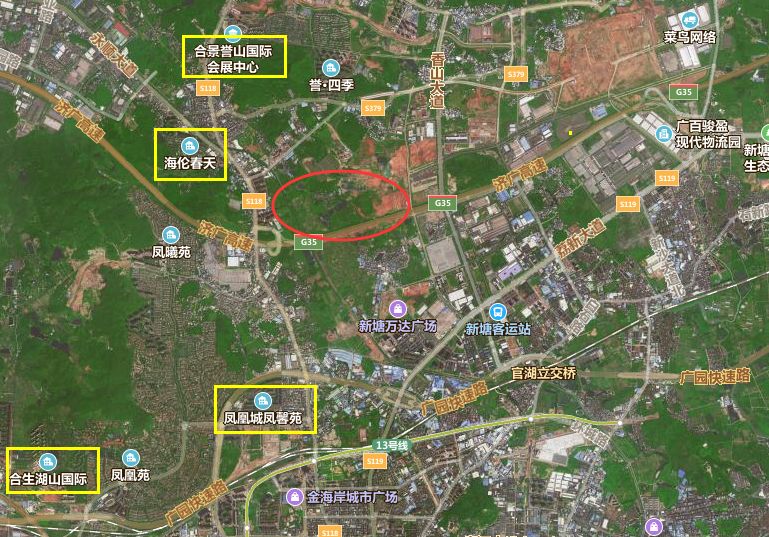 127万平涉及7条村增城又征地碧桂园凤凰城附近将建百亩变电站