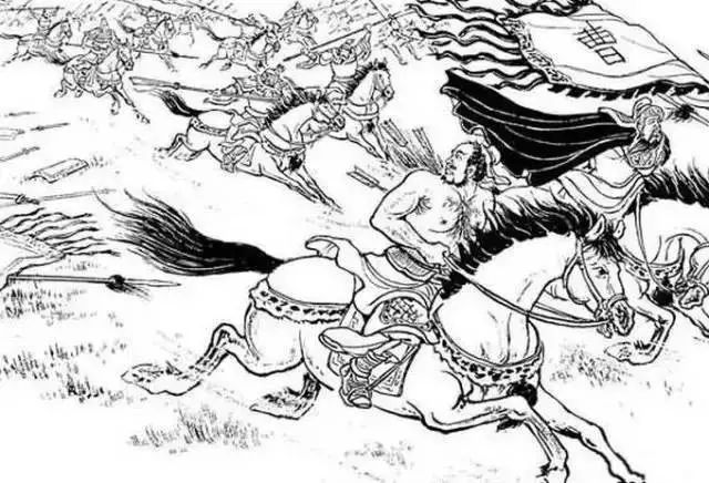 五十九回:"许褚性起,飞回阵中,卸下盔甲,浑身筋突,赤体提刀,翻身上马