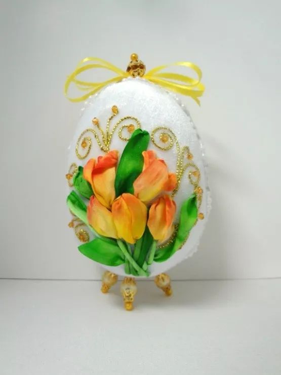 几块钱的丝带这样一绣价值翻百倍剩余材料有利用之处了