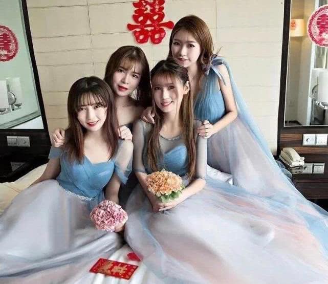 原创4人组最美伴娘团气质颜值不输明星的她们不是明星而胜似明星