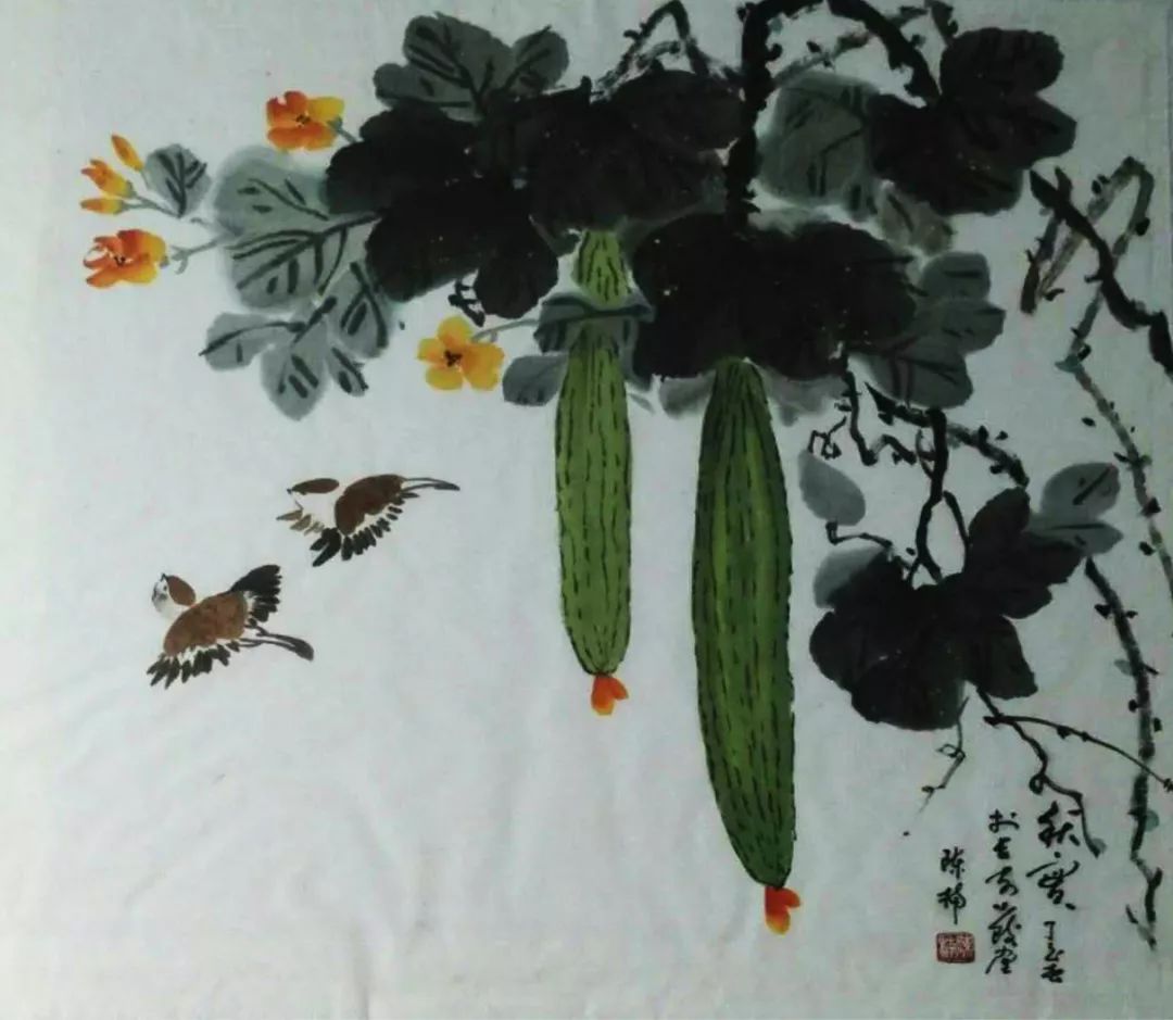 人物故事长安书画新秀陈楠艺术创作和他的网络爱情故事