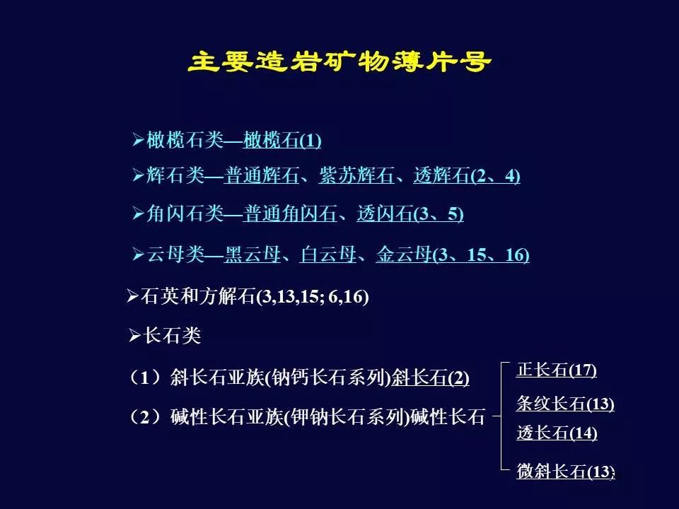 透明矿物镜下鉴定教程