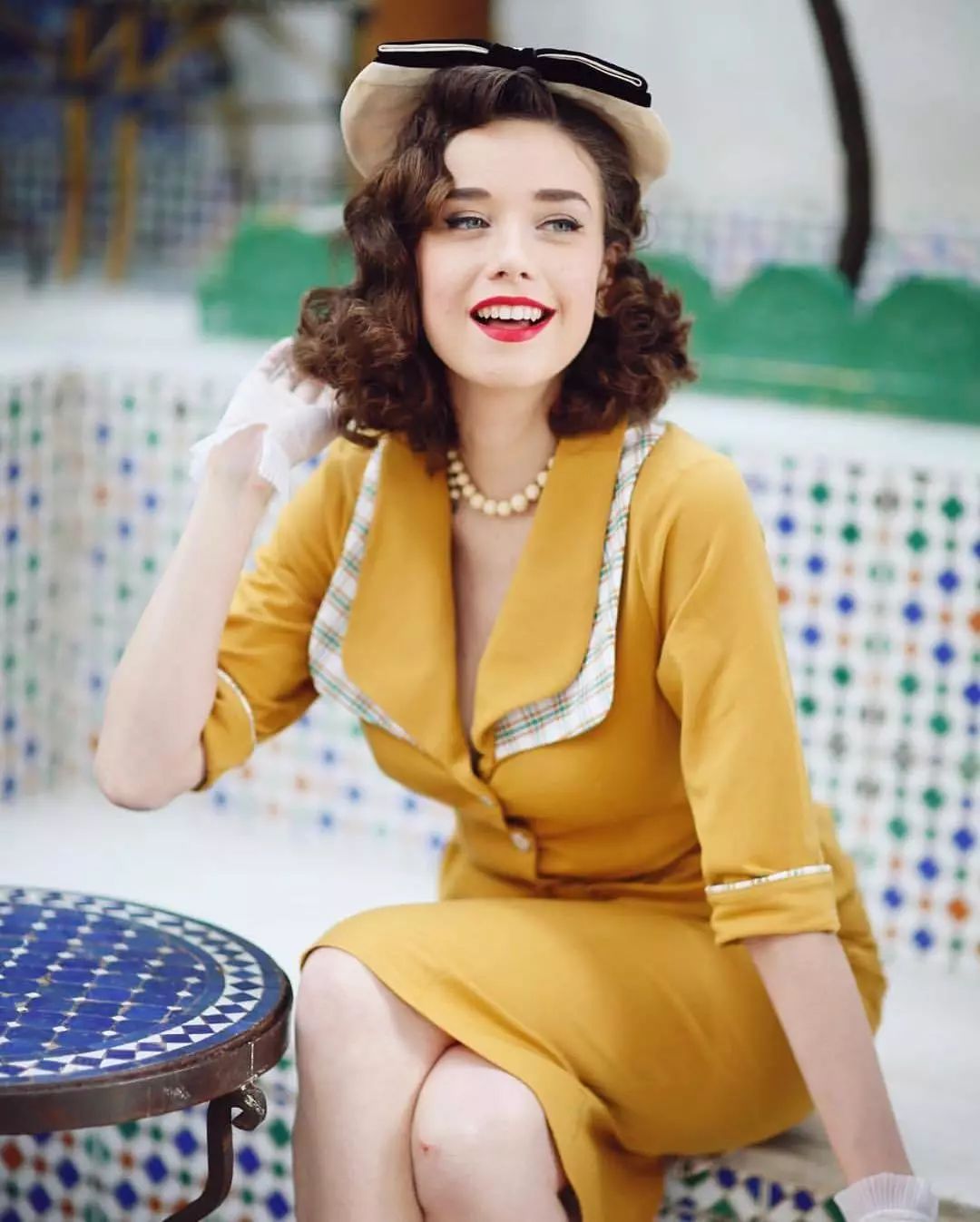 夏日的复古风穿成行走的画报是什么体验