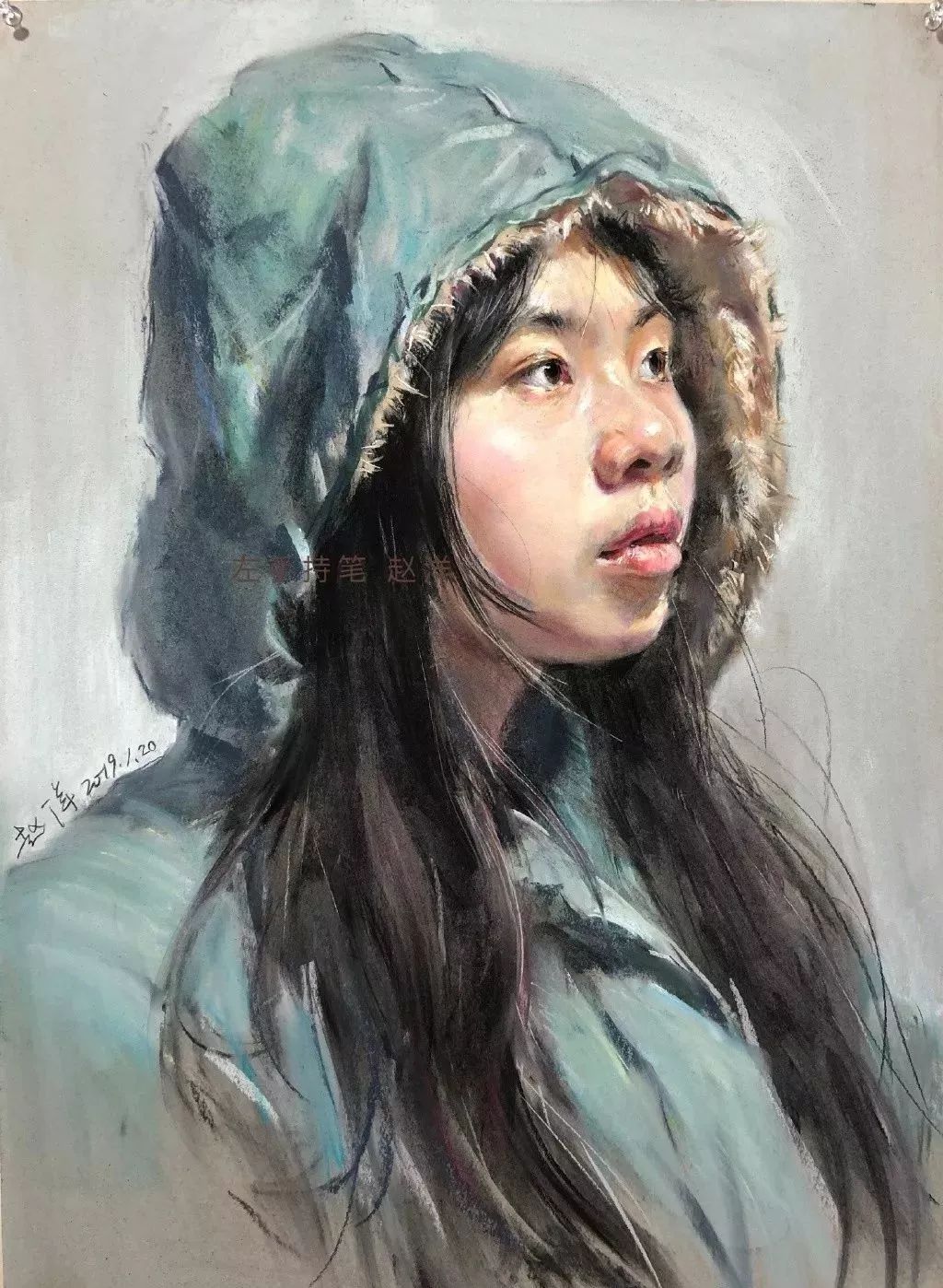 央美才男用一根色粉笔就可以把你征服