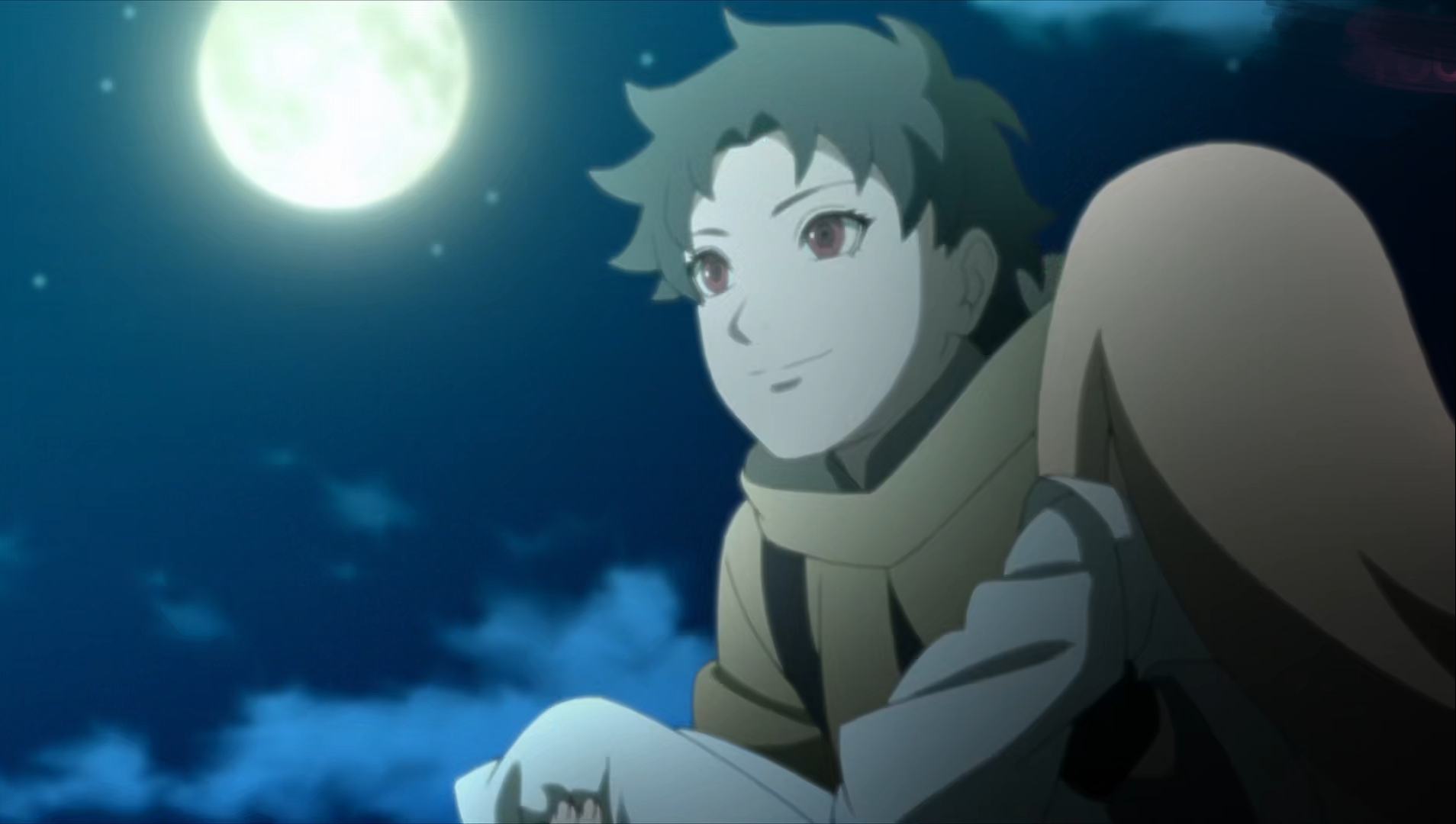 作为遗腹子(女)的猿飞未来,是完全没有见过父亲的,所以这个画面很有"