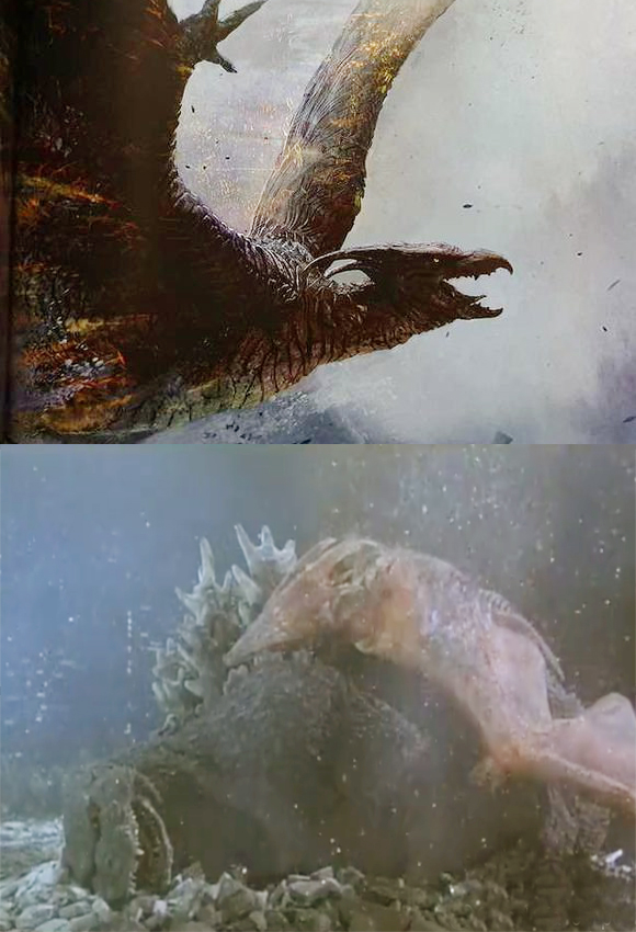 骷髅巨蜥vs基多拉图片