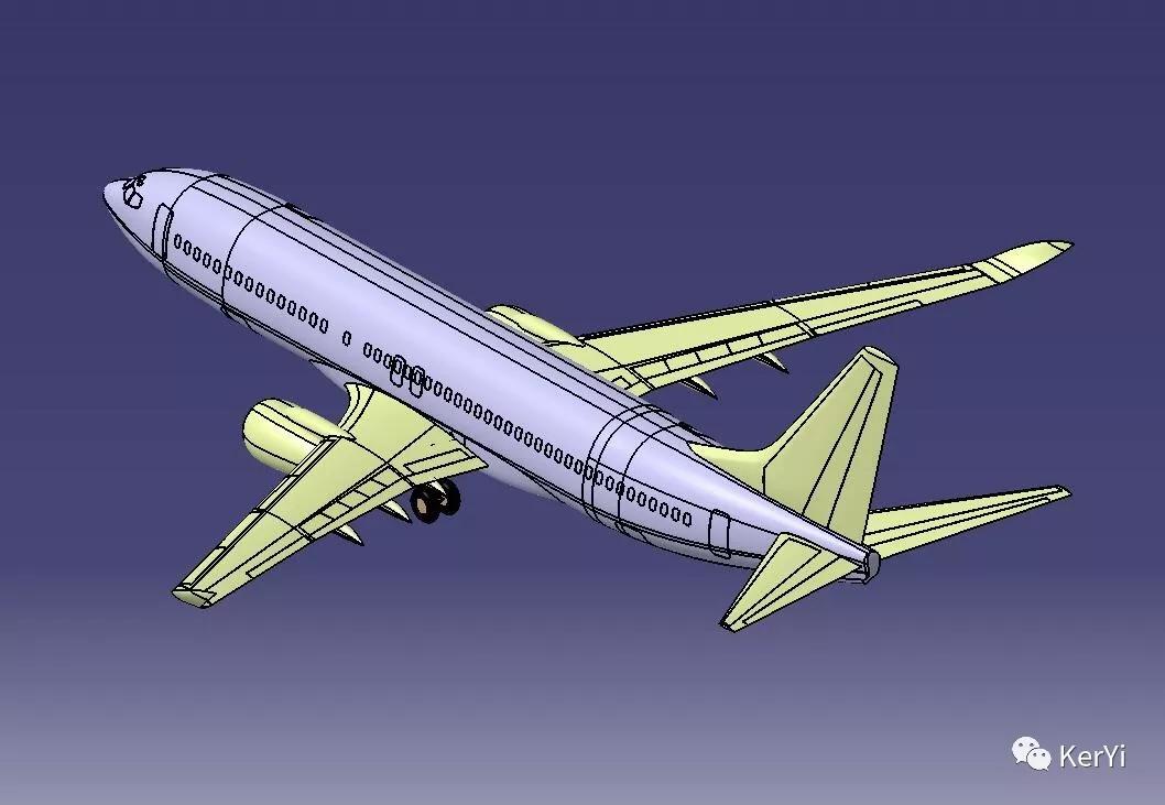 波音737客机设计图纸igs格式文件