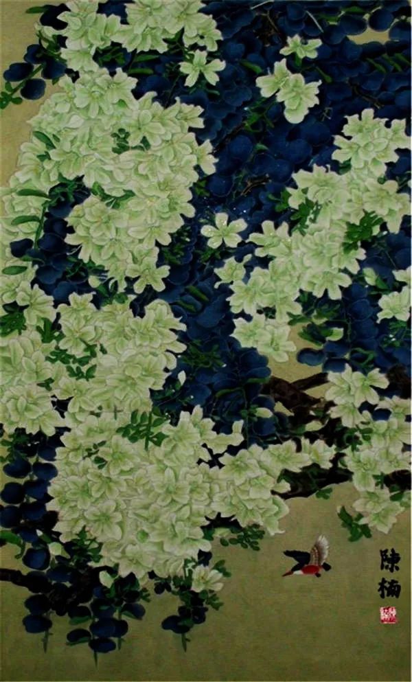 人物故事长安书画新秀陈楠艺术创作和他的网络爱情故事