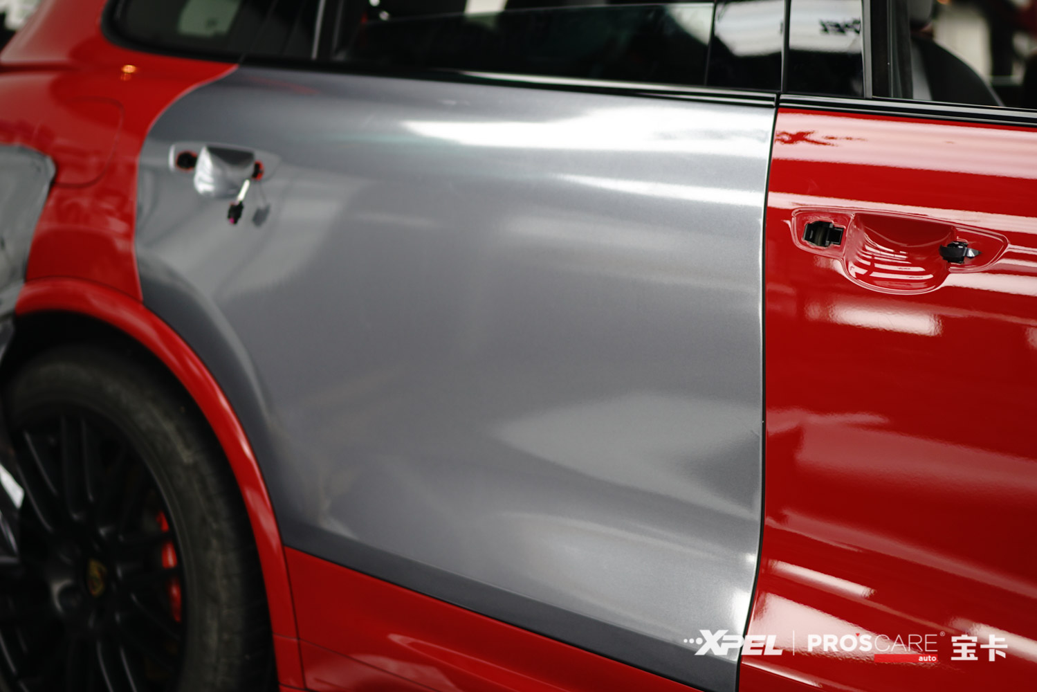 保时捷卡宴施工3m1080g201改色膜南京宝卡