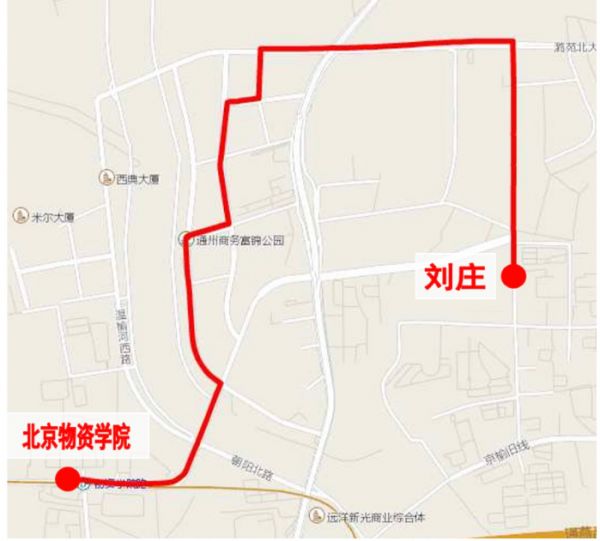 北京物资学院地图图片