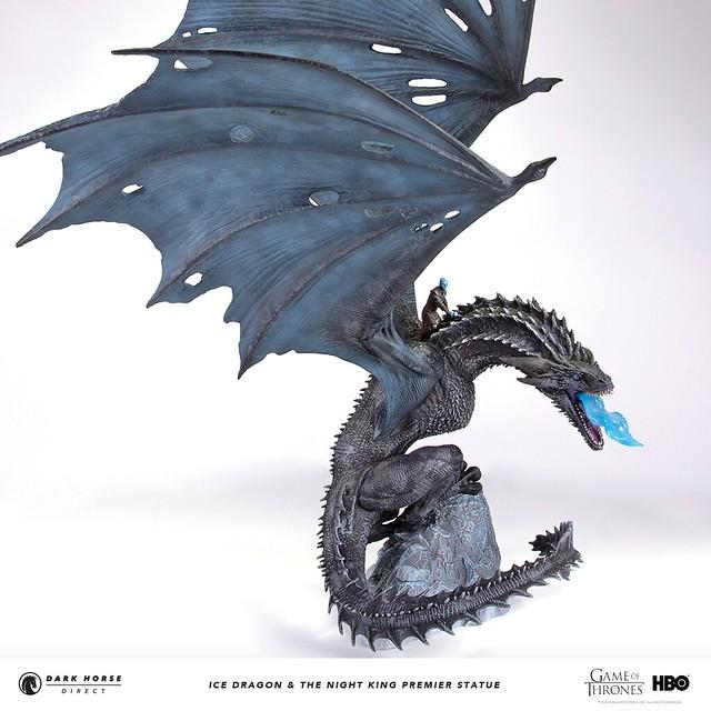 《权利的游戏》冰龙与夜王雕像 尸鬼巨龙魄力十足