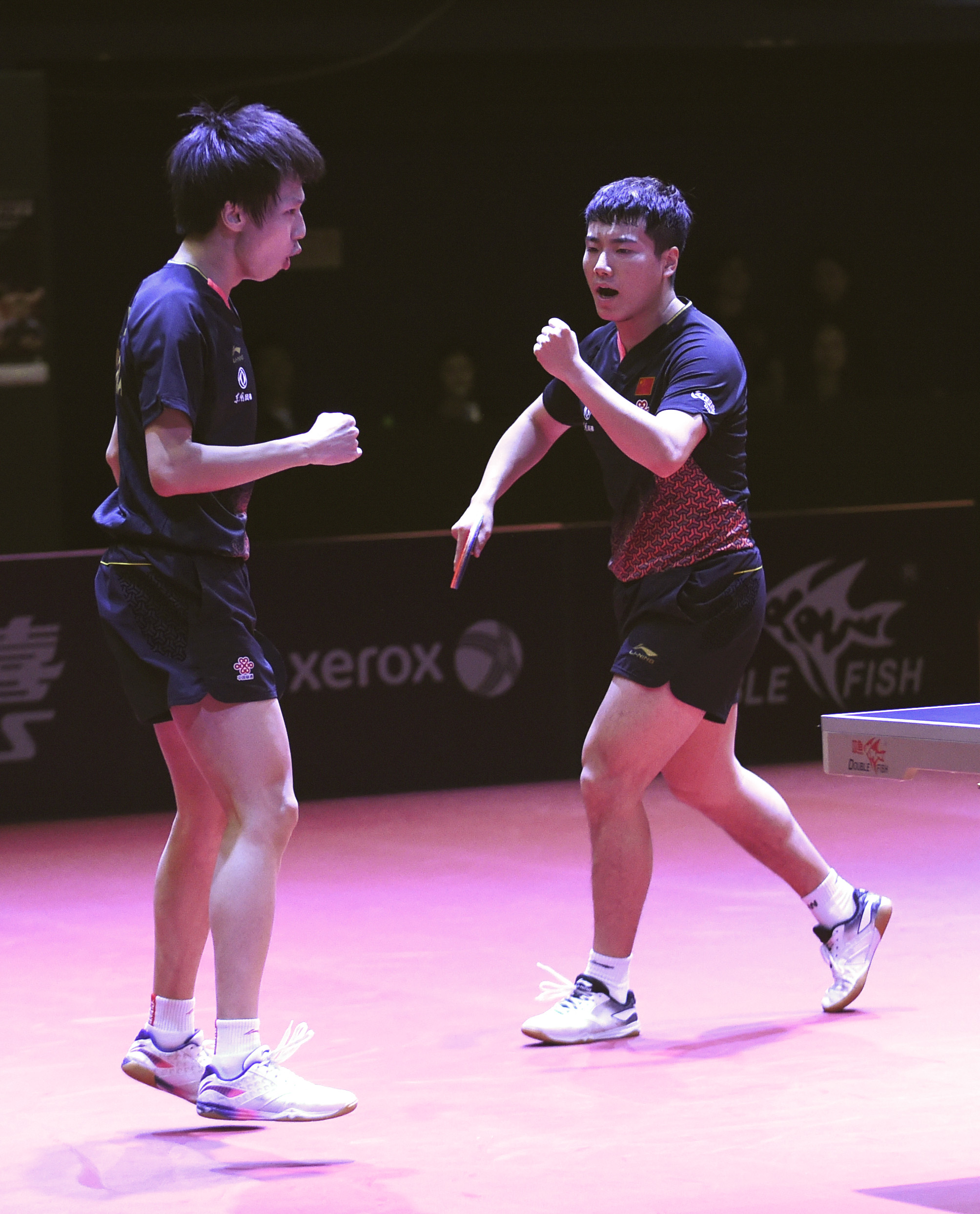乒乓球香港公开赛梁靖昆林高远男双夺冠